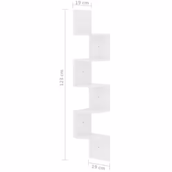 VidaXL 326837 scaffale Legno Bianco - Vista aggiuntiva 7