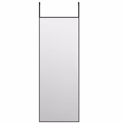 vidaXL Specchio da Porta Nero 30x80 cm in Vetro e Alluminio - Vista aggiuntiva 2