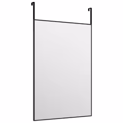 vidaXL Specchio da Porta Nero 40x60 cm in Vetro e Alluminio - Vista aggiuntiva 3