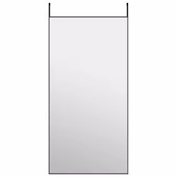 vidaXL Specchio da Porta Nero 50x100 cm in Vetro e Alluminio - Vista aggiuntiva 2
