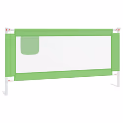vidaXL Sponda Letto di Sicurezza per Bambini Verde 180x25cm in Tessuto - Vista aggiuntiva 2