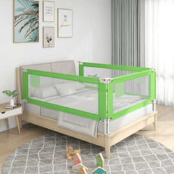 Vidaxl - Sponda Letto di Sicurezza per Bambini Verde 190x25cm in Tessuto 70722