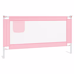 Sponda Letto di Sicurezza per Bambini Rosa 160x25 cm in Tessutocod mxl 129366 - Vista aggiuntiva 2