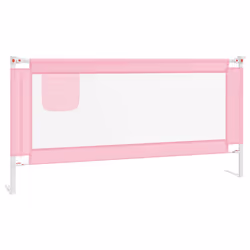 Sponda Letto di Sicurezza per Bambini Rosa 180x25 cm in Tessutocod mxl 97372 - Vista aggiuntiva 2