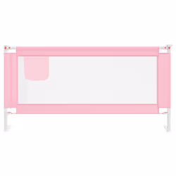 Sponda Letto di Sicurezza per Bambini Rosa 180x25 cm in Tessutocod mxl 97372 - Vista aggiuntiva 3