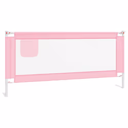 Sponda Letto di Sicurezza per Bambini Rosa 200x25 cm in Tessutocod mxl 97153 - Vista aggiuntiva 2