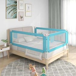 Vidaxl - Sponda Letto di Sicurezza per Bambini Blu 140x25 cm in Tessuto