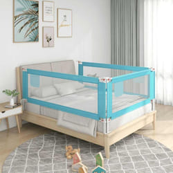 Vidaxl - Sponda Letto di Sicurezza per Bambini Blu 150x25 cm in Tessuto 19685