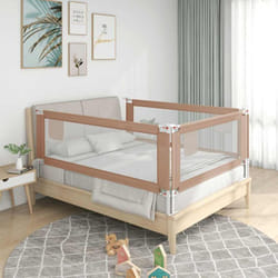 vidaXL Sponda Letto di Sicurezza per Bambini Talpa 140x25cm in Tessuto