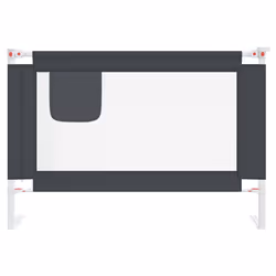 vidaXL Sponda Letto Sicurezza Bambini Grigio Scuro 100x25 cm Tessuto - Vista aggiuntiva 3