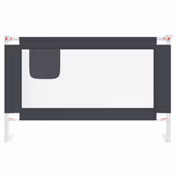 Sponda Letto Sicurezza Bambini Grigio Scuro 120x25 cm Tessutocod mxl 104527 - Vista aggiuntiva 3