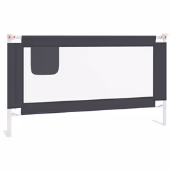 Sponda Letto Sicurezza Bambini Grigio Scuro 150x25 cm Tessutocod mxl 127918 - Vista aggiuntiva 2