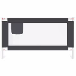 Sponda Letto Sicurezza Bambini Grigio Scuro 150x25 cm Tessutocod mxl 127918 - Vista aggiuntiva 3