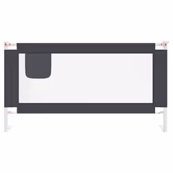 Sponda Letto Sicurezza Bambini Grigio Scuro 160x25 cm Tessutocod mxl 83021 - Vista aggiuntiva 3