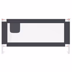 Sponda Letto Sicurezza Bambini Grigio Scuro 180x25 cm Tessutocod mxl 97298