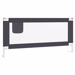 vidaXL Sponda Letto Sicurezza Bambini Grigio Scuro 190x25 cm Tessuto - Vista aggiuntiva 2
