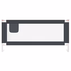 Sponda Letto Sicurezza Bambini Grigio Scuro 200x25 cm Tessutocod mxl 106963 - Vista aggiuntiva 3