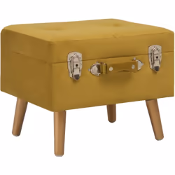 Questo sgabello contenitore, versatile e pratico, presenta un design accogliente per adattarsi a qualsiasi tipo di arredament ...