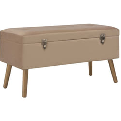 Vidaxl - Panca con Vano Portaoggetti 80 cm Beige in Velluto 754664