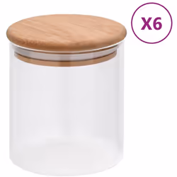 Mantenete il vostro bancone della cucina pulito e ben organizzato con questo set di barattoli di vetro. Questi contenitori so ...