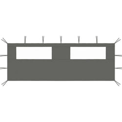 Parete con Finestre per Gazebo 6x2 m Antracite Vidaxl 35856