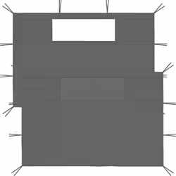 Questo set di pareti laterali per gazebo con finestre è la scelta perfetta per qualsiasi tenda per feste all'aperto. Questa p ...