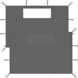 Pareti con Finestre per Gazebo 2 pz Antracite Vidaxl 33431