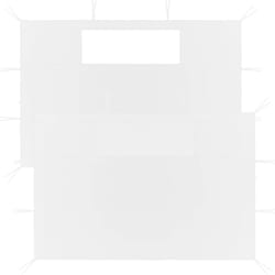 Pareti con Finestre per Gazebo 2 pz Bianche Vidaxl 17916