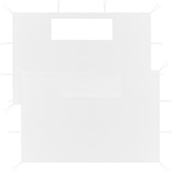 Pareti con Finestre per Gazebo 2 pz Bianche Vidaxl 66401