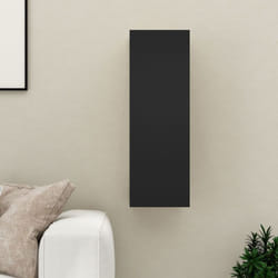 Vidaxl - Mobile tv Nero 30,5x30x90 cm in Truciolato