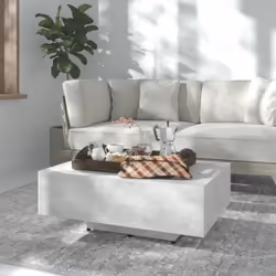Questo tavolino dal design moderno è un mobile pratico per il vostro spazio abitativo. Il tavolo da divano è realizzato in le ...