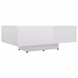 vidaXL Tavolino da Salotto Bianco Lucido 85x55x31 cm Legno Multistrato - Vista aggiuntiva 2