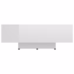 vidaXL Tavolino da Salotto Bianco Lucido 85x55x31 cm Legno Multistrato - Vista aggiuntiva 3