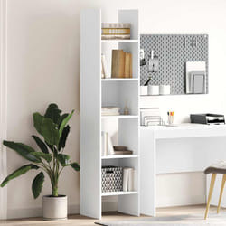 vidaXL Libreria Bianca 40x35x180 cm in Legno Multistrato