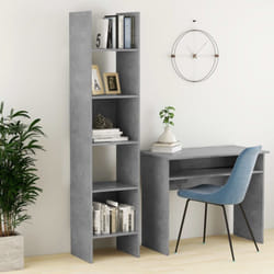 Libreria, Scaffale Grigio Cemento 40x35x180 cm in Truciolato Vidaxl