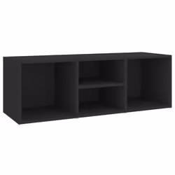 vidaXL Panca Porta Scarpe Nera 105x35x35 cm in Legno Multistrato - Vista aggiuntiva 2
