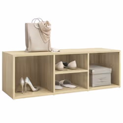 vidaXL Panca Porta Scarpe Rovere Sonoma 105x35x35 cm Legno Multistrato - Vista aggiuntiva 3