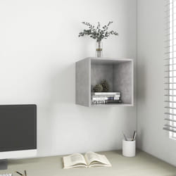 Mobile a Muro Grigio Cemento 37x37x37 cm in Legno Multistrato Vidaxl 32950