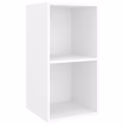 vidaXL Armadietto TV da Parete Bianco 37x37x72 cm in Legno Multistrato - Vista aggiuntiva 2