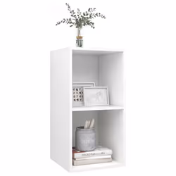 vidaXL Armadietto TV da Parete Bianco 37x37x72 cm in Legno Multistrato - Vista aggiuntiva 3