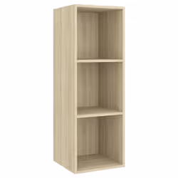 vidaXL Mobile TV da Parete Rovere Sonoma 37x37x107cm Legno Multistrato - Vista aggiuntiva 2