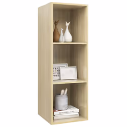 vidaXL Mobile TV da Parete Rovere Sonoma 37x37x107cm Legno Multistrato - Vista aggiuntiva 3