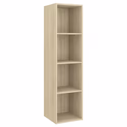 vidaXL Mobile TV Parete Rovere Sonoma 37x37x142,5cm Legno Multistrato - Vista aggiuntiva 2