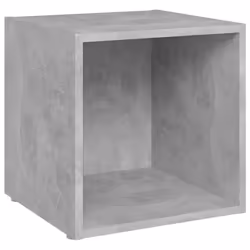 vidaXL Mobili Porta TV 4pz Grigio Cemento 37x35x37cm Legno Multistrato - Vista aggiuntiva 3