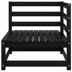 Divano da Giardino a 2 Posti con Cuscini Nero Massello di Pinocod mxl 94745 - Vista aggiuntiva 3