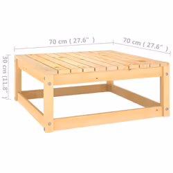 VidaXL 805740 panca da esterno Legno, Tessuto, Poliestere - Vista aggiuntiva 8