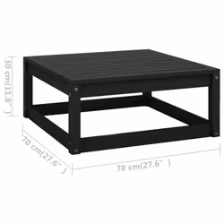 VidaXL 805754 panca da esterno Legno, Tessuto, Poliestere - Vista aggiuntiva 7