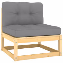 VidaXL 805755 panca da esterno Legno, Tessuto, Poliestere