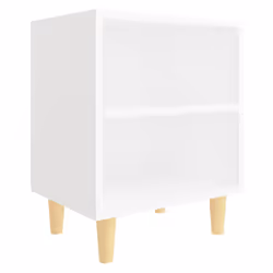 VidaXL 805780 comodino Bianco - Vista aggiuntiva 4