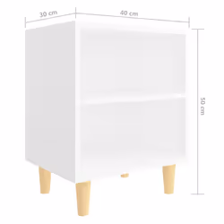 VidaXL 805780 comodino Bianco - Vista aggiuntiva 7